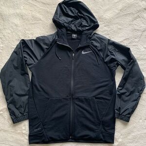 Nike Men's Black Dri-Fit Training Utility Track Basketball Jacket Size Medium